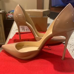 Christian Louboutin Nude Patent Iriza pump